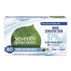 Seventh Generation Fabric Soft Sheets Free & Clear