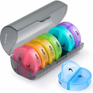 Sukuos Weekly Pill Organizer 7 Day 2 Times a Day