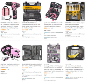 Drill And Screwdriver Tool Sets