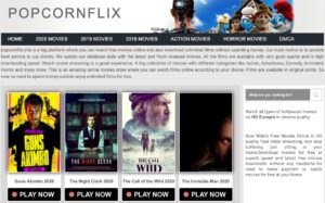 2. Popcornflix - Works Well With Mobile.