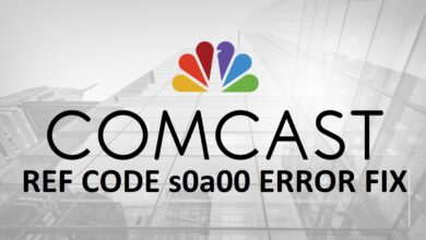 How to fix Comcast ref code s0a00