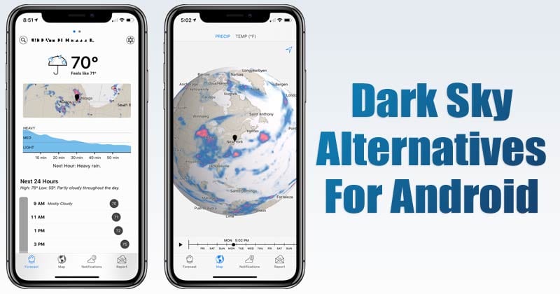 Top 5 Best Dark Sky Alternatives for Android in 2022
