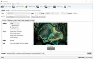 HandBrake is a free and open-source video transcoder
