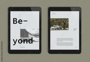 Cool and Calm ebook layout