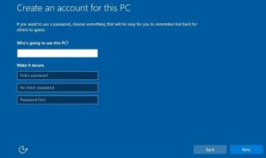 Creating A Local Microsoft Account