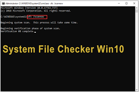 Run the System File Checker (SFC) Scan