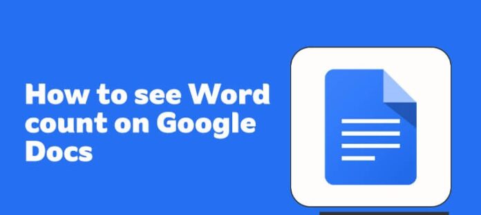 how to see word count while typing on google docs